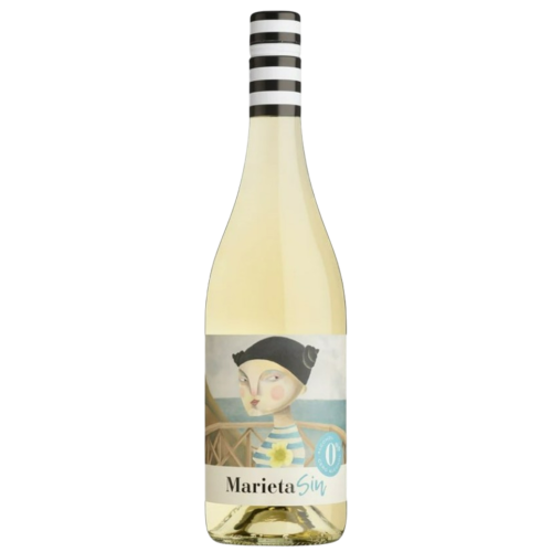 MARIETA SIN 0%, Albariño - wino białe, BEZALKOHOLOWE, Hiszpania