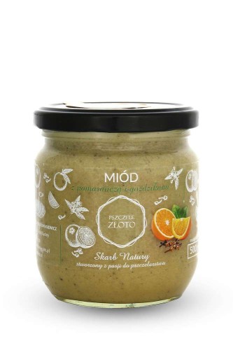 Miód z pomarańczą i gożdzikiem - 500g