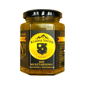Sos musztardowo-miodowy z koperkiem "Kraina Serów", 190 ml.