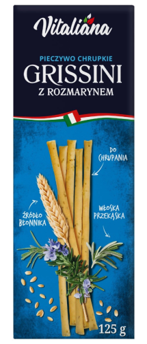 Paluszki Grissini z rozmarynem 125g