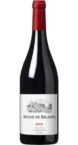 Roche de Belanne Merlot, wino czerwone, półwytrawne, Francja