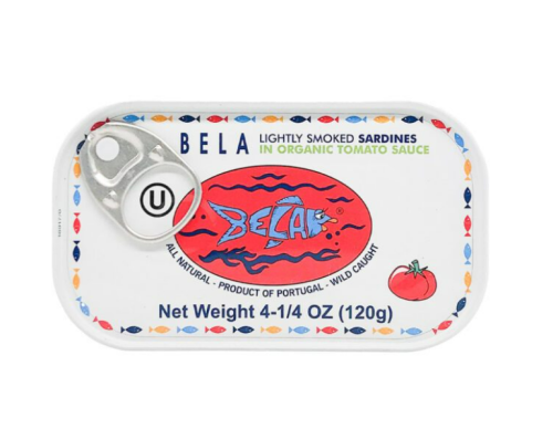 Sardynki w sosie pomidorowym BIO, BELA 120g