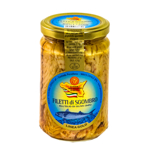 Pesce Azzuro Filety z makreli w oliwie z oliwek 250g